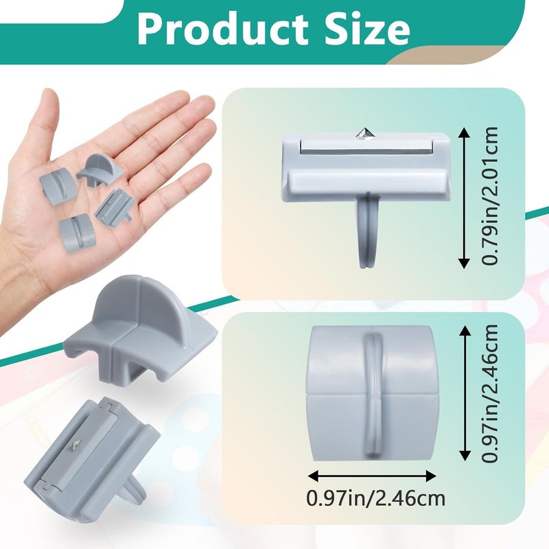 Gfdoso 6 Pcs 157400-1001 Paper Trimmers Blades Replacement for Fiskars Blades, Compatible with 12" Portable Paper Cutter Style I Blade 1968701005, Grey - Image 4